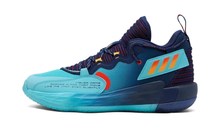 Мужская обувь adidas dame 7 extply, темно-синяя/аква/красная