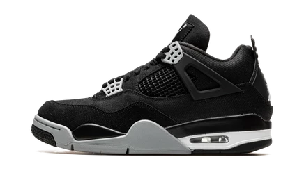 Кроссовки Jordan Air Jordan 4 Black Canvas, черные