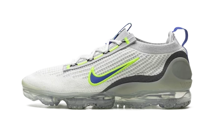 Кроссовки Nike Air VaporMax 2021 FK, белые/royal/volt
