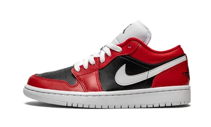 Женские кроссовки Jordan 1 Chicago Flip, красно-черно-белые