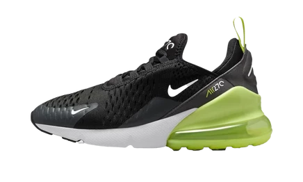 Детские кроссовки Nike Air Max 270 GS, лимонно-черно-белые