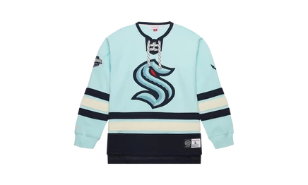 Мужской свитшот Mitchell & Ness Heritage Lace-Up NHL Kraken