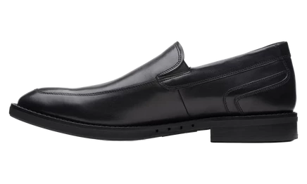Мужские туфли Clarks Un Hugh Step, черные, широкие