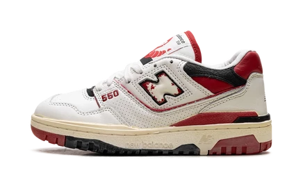 Кроссовки New Balance 550, бело-красные