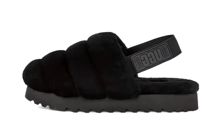 Женские тапочки Ugg Super Fluff Slipper 1121751, черные