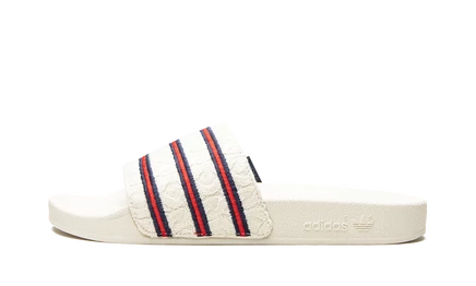 Шлепанцы Adidas Adilette Cableknit, кремовые