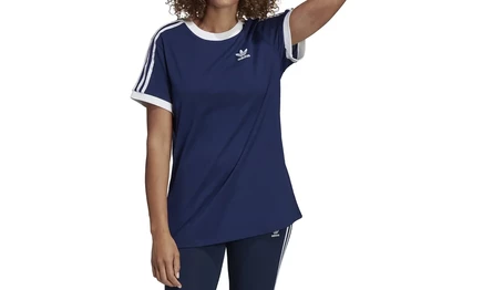 Футболка Adidas 3 Stripes, темно-синяя