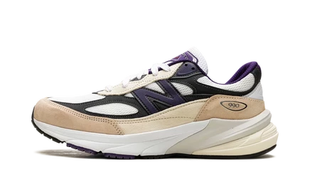 Кроссовки New Balance 990v6 U990WB6, бело-черно-сливовые