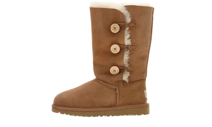 Детские сапоги UGG Bailey Button Triplet GS, каштановые