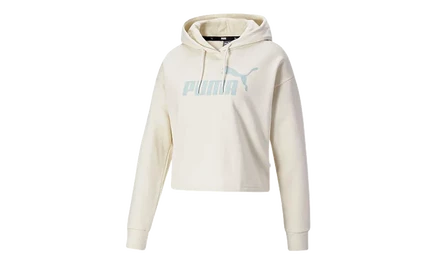 Женское укороченное худи Puma Essentials, молочное