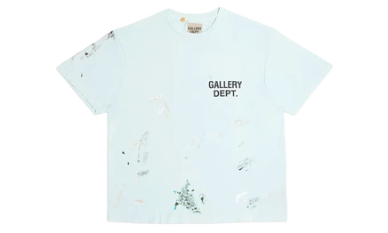 Мужская футболка Gallery Dept. GD336, голубо-черная