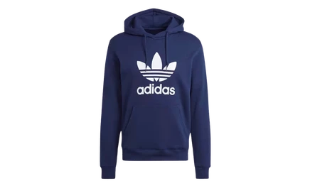 Худи Adidas Adicolor Classics Trefoil, темно-индиго