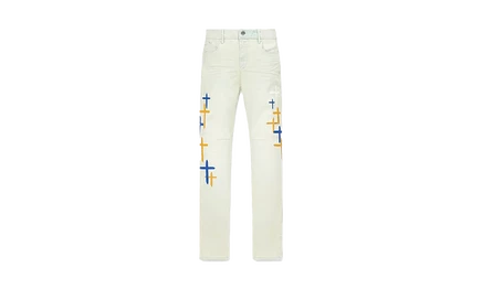 Джинсы скинни RTA Bryant «Stormy Sky Cross Patch»