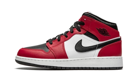 Кеды для мальчиков Jordan Air Jordan 1 Mid GS «Chicago Black Toe»