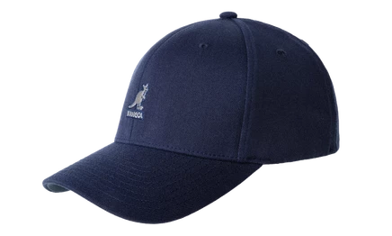 Унисекс-бейсболка Kangol Wool Flexfit 8650BC, темно-синяя