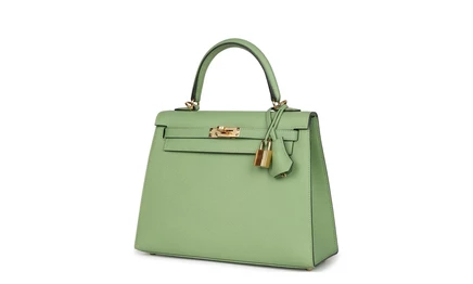 Сумка Herms Kelly Sellier 25 из кожи Epsom, Vert Criquet