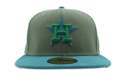 Унисекс бейсболка New Era 59FIFTY Astros, оливковая