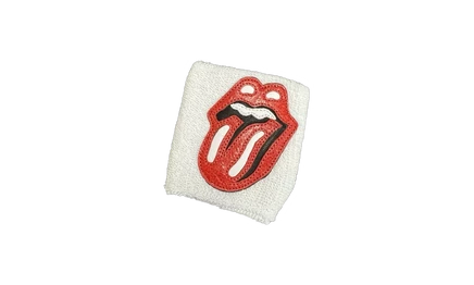 Повязки Chrome Hearts Rolling Stones Lips, белые, 2 шт.