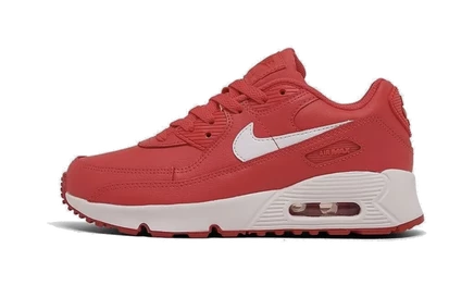 Детские кроссовки Nike Air Max 90 Leather PS, красно-белые
