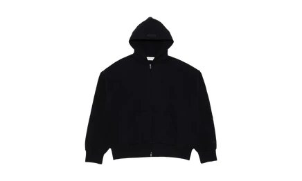 Худи Fear Of God Essentials Classic Fleece на молнии, черная