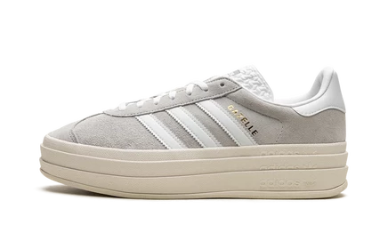 Женские кеды Adidas Gazelle Bold HQ6893 серо-белые
