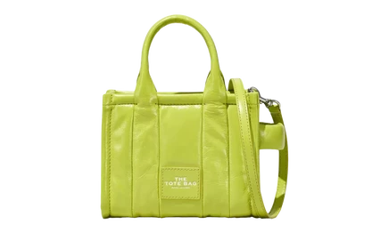 Унисекс-сумка-тоут Marc Jacobs Shiny Crinkle, лаймовая