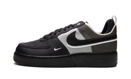 Кроссовки Nike Air Force 1 React, черно-белые
