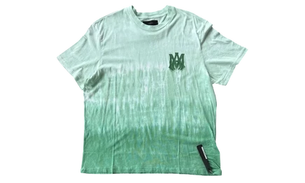 Мужская футболка Amiri MA Core Logo Tie-Dye, зеленая