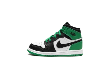 Детские кроссовки Jordan AJ1 TD «Lucky Green» зеленые