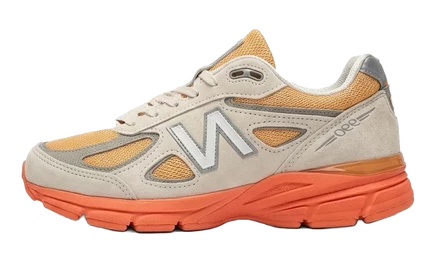 Мужские кроссовки New Balance 990v4, серо-оранжевые