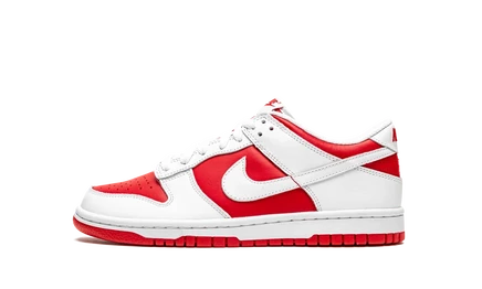 Детские кроссовки Nike Dunk Low, бело-красные