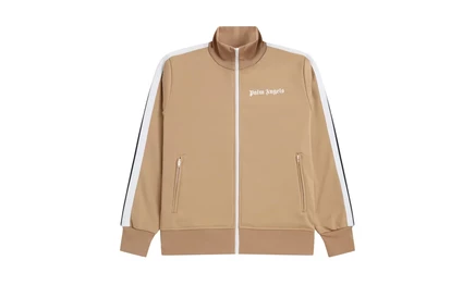 Спортивная куртка Palm Angels Classics Track Jacket, бежево-белая