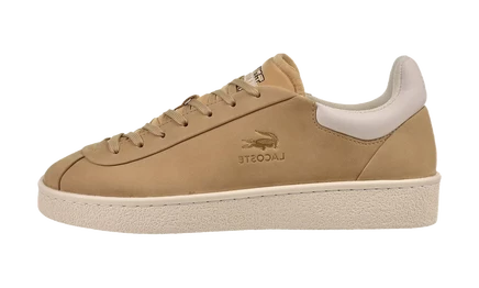 Мужские кеды Lacoste Baseshot Premium, бежево-белые