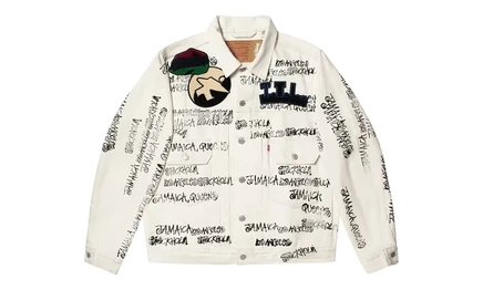 Джинсовая куртка Denim Tears x Stussy, белая