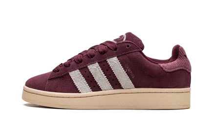 Женские кеды Adidas Campus 00s, темно-красные и молочные
