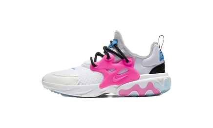 Детские кроссовки Nike React Presto GS, бело-розово-синие