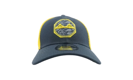 Унисекс кепка New Era 39THIRTY City, серая/желтая