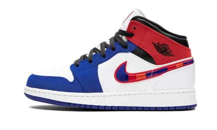 Детские кроссовки Jordan Air 1 Mid SE, многоцветный Swoosh