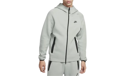 Худи Nike Tech Fleece Windrunner на молнии, зеленая