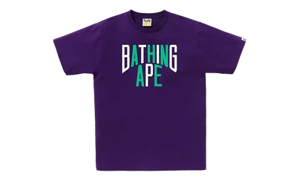 Мужская футболка BAPE Colors NYC Logo, фиолетовая
