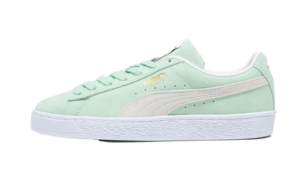Женские кеды Puma Suede Classic 21 398273-03, бело-мятные