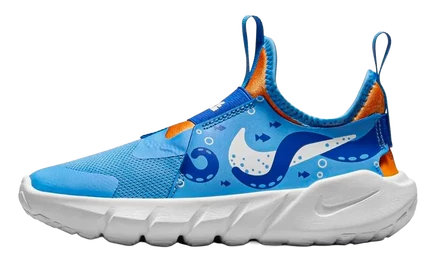 Детские кроссовки Nike Flex Runner 2 PS, синие и оранжевые
