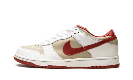 Кроссовки Nike Dunk Low Pro, светло-серые/красные