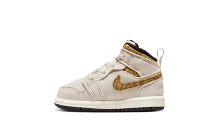 Детские кроссовки Jordan Retro 1 Mid SE, коричневые