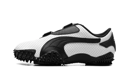 Кеды Puma Mostro из перфорированной кожи, бело-черные