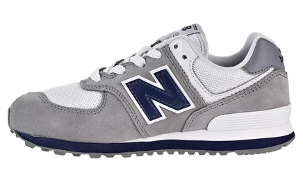 Кроссовки New Balance 574 замшевые, темно-синие