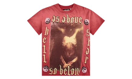 Мужская футболка Hellstar As Above So Below, красная