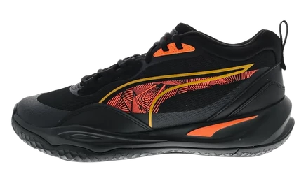 Кроссовки Puma Playmaker Pro Laser 378323-01, черно-оранжевые