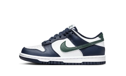 Детские кроссовки Nike Dunk Low GS, obsidian vintage green