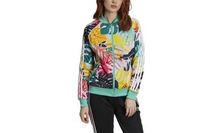 Женская спортивная куртка Adidas Tropicalage SST с принтом, мультиколор